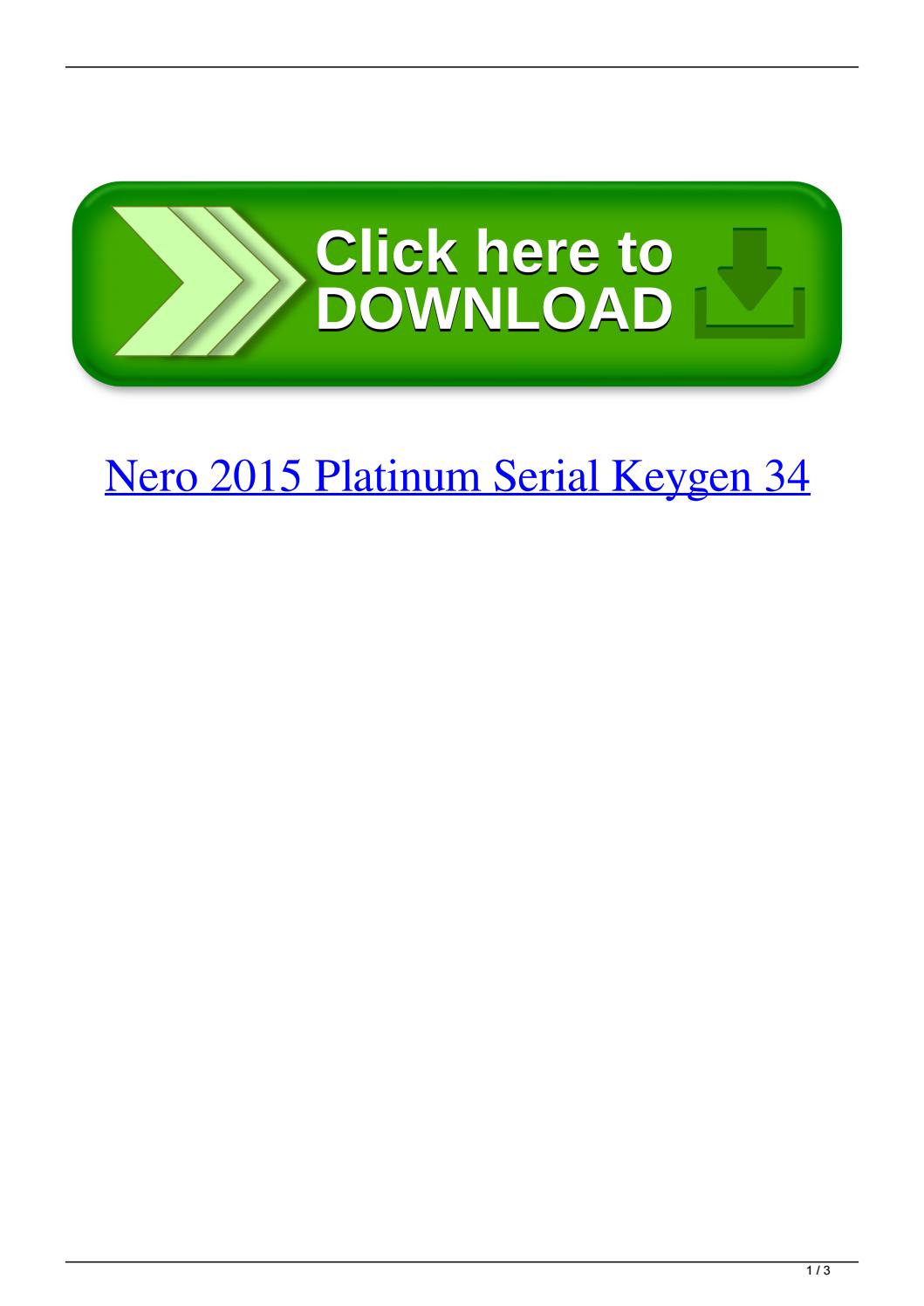 nero 2015 platinum serial keygen 34
